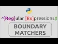 RegEx in Python Part-8 Boundary Matchers