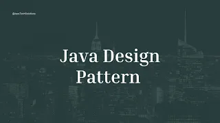 Introduction of Design Patterns Categories of Design Pattern JavaTechSolutions