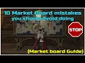10 market board mistakes to avoid doing in FFXIV