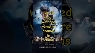 Top 10 Most Watched Vampire Dramas In China Shorts Chinese Drama 