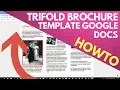 Trifold brochure template google docs