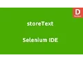 Selenium IDE storeText command