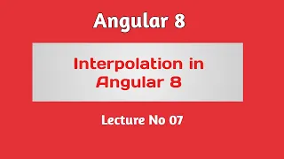 Angular 8 Tutorial - Part 07