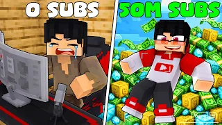 Viramos YOUTUBERS FAMOSOS e MILIONÁRIOS no Minecraft