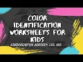 Color Identification worksheet for Kids Worksheet for Kindergarten LKG UKG kids