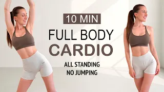 10 Min CARDIO WORKOUT AT HOME | Daily Routine, No Jumping, All Standing, Apartment Friendly, Sweaty