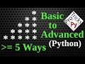 Python Pattern Program - Print Star in Right Triangle Shape Star Pattern Python Star Pattern 4