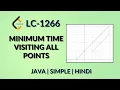 Minimum Time Visiting All Points Leetcode 1266 Java Hindi