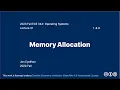 Memory Allocation 2023 Fall ECE 344 Section 1
