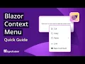 Blazor Context Menu The Ultimate Feature Walkthrough