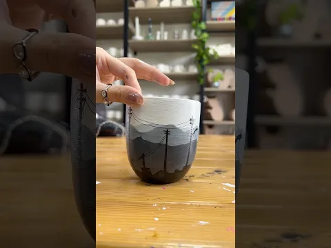 Pottery painting ♥️ #draw #paint #pottery #artist #art #tutorial #art #colors #drawingtutorial