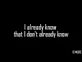 Manchester Orchestra – The Sunshine (Lyrics)