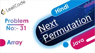 Next Permutation LeetCode 31 Java Hindi