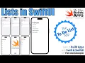 Ch 5 2 SwiftUI Lists and Passing Data Between Views - To Do List w SwiftData 2026
