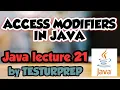 ACCESS MODIFIERS IN JAVA JAVA lecture 21