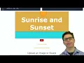 Sunrise and Sunset Animating Shapes PyAngelo