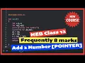 Add two numbers using pointer in C 8 marks