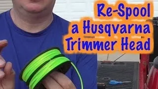 How To Respool A Husqvarna Line Trimmer Spool - T35 Head