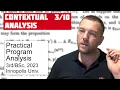 PPA Contextual Analysis program analysis crash course