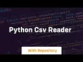 python csv reader