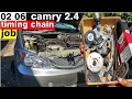 Toyota Camry 2 4L Timing Chain Replacement Part 1 Prep Tear Down