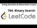 Binary Search LeetCode Solution Java Hindi