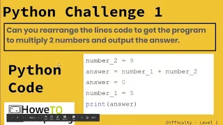 Python challenges Level 1 challenge 1