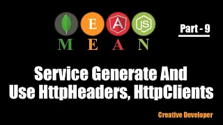 httpClient and httpHeaders in service Mean Stack - 9 creative developer