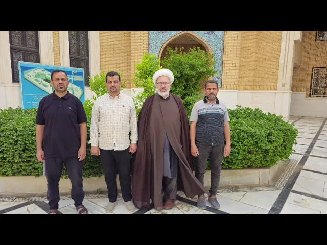 ⁣الدكتور الشيخ إبراهيم العاملي يزور مراقد العلماء في النجف الأشرف 
