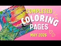 Completed Coloring Pages - May 2026