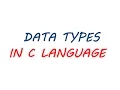 C 05 - Data Types In C