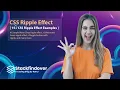 15 Best CSS Ripple Effect Examples