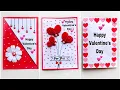 Lagu 3Easy \u0026 Beautiful white paper Handmade Happy Valentine's Day Card making 2026|DIY Love Greeting Card