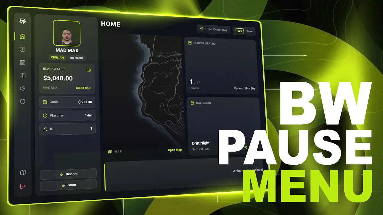 FiveM Pause Menu [QB/QBox/ESX]