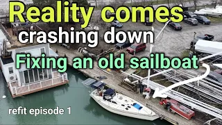 My sailboat mast comes down to reveal something interesting..