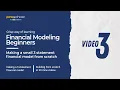 Financial Modelling Beginner Making a 3 statement financial model from blank excel sheet