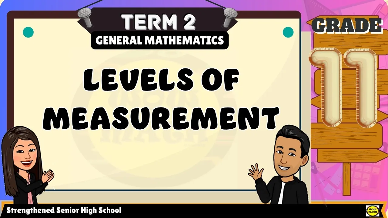 LEVELS OF MEASUREMENT