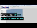 How to Use IF ELSE IF Statements