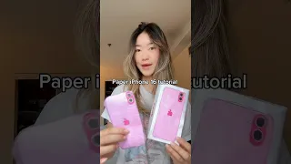 Paper IPhone 16 Tutorial Diy Papercraft 