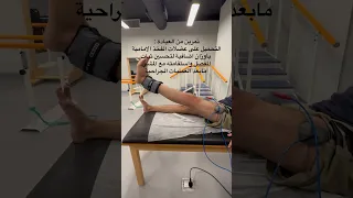 تقوية عضلات الفخذ الامامية بإستخدام الذبذبات الكهربائية والاوزان الخارجية اكسبلور تمرين رياضة 