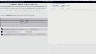 Intermediate Algorithm Scripting Sorted Union