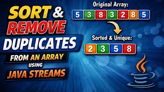 Sort and Remove Duplicates from an Array Using Java Streams Java Interview Program