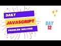 Daily JavaScript Problem Solving - Day 12 Find Smallest Letter Greater Than Target Leetcode 744