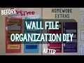 Wall File Folders DIY Teacher Organization
