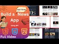 Build a News App with Live Headlines HTML CSS JavaScript News API Project Tutorial