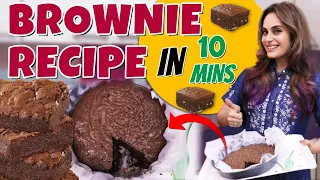 Download Brownie 🤎 Recipe | Fudgy Chocolate Brownies in  10 Mins 🥧| Shrutika Arjun MP3