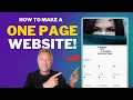 Create a One Page Website on WordPress 2025