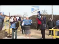 Postal workers in Philadelphia protest after Trump suggests that agency privatize