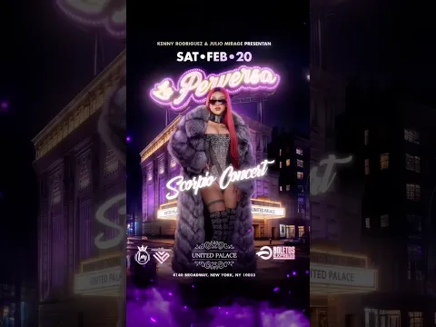 Quiero decirle que este 20 de febrero estaremos en el United Palace quiero compartir con ustedes🙏🏼🦂💜