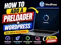 How to add a preloader in wordpress website